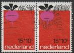 Nederland 1971 996 Kind 15c-paar Radijs, Gest, Postzegels en Munten, Postzegels | Nederland, Ophalen of Verzenden, Na 1940, Gestempeld