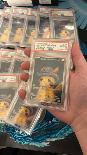 Pikachu van Gogh PSA10 Aanbieding ! Gratis collectiebox !!!