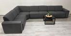 Hoekbank Donkergrijs - Professioneel gereinigd, Huis en Inrichting, Banken | Bankstellen, Hoekbank, 300 cm of meer, Ophalen of Verzenden
