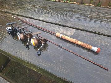 Oldscool vintage hengelmateriaal casting corner crack  beschikbaar voor biedingen