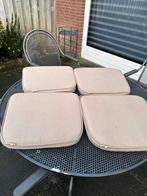 Madison stoelkussens 40/48x46cm Beige - Uitwasbare hoes, Ophalen of Verzenden, Gebruikt