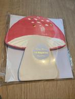 Nieuw - Meri Meri - Paddenstoelen servetten, Ophalen of Verzenden, Nieuw, Versiering, Verjaardag