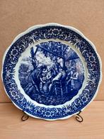 Groot Delfts blauw bord/ schaal, Ophalen of Verzenden