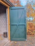 Hardhouten schuurdeuren, Doe-het-zelf en Verbouw, Deuren en Horren, Ophalen of Verzenden, Zo goed als nieuw, Buitendeur, 200 tot 215 cm