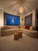 Hoekbank teddy beige/zand, Huis en Inrichting, Banken | Sofa's en Chaises Longues, Ophalen, 300 cm of meer, Zo goed als nieuw