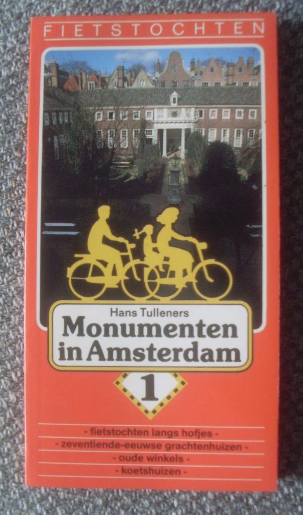 Monumenten in Amsterdam - Fietstochten (Hans Tulleners), Boeken, Reisgidsen, Zo goed als nieuw, Fiets- of Wandelgids, Benelux