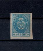 X177B) 1865 Colombia Mi nr 29 €80 zeer dun papier geen gar, Ophalen of Verzenden, Postfris, Zuid-Amerika