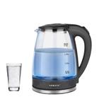 Waterkoker Elektrisch  2L  met LED  1500 Glazen Waterkoker, 1 tot 2 liter, Ophalen of Verzenden, Nieuw, Rvs