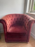 Heerlijk zittende  rode fauteuil te koop, Huis en Inrichting, Fauteuils, Ophalen, Gebruikt, 75 tot 100 cm, 75 tot 100 cm