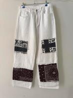 Shein witte spijkerbroek met wijde pijpen, Maat M/38, Wit, Ophalen of Verzenden, Zo goed als nieuw, W30 - W32 (confectie 38/40)