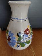 Handbeschilderde Vintage Vaas - Bloemmotief, Antiek en Kunst, Ophalen of Verzenden