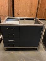2 stuks horeca rvs onderstellen met deurtjes en lades Bieden, Ophalen, Gebruikt, RVS Meubilair, Wilnic