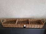 Riviera Maison mand - 3 vakken - als nieuw!!, Mand, Ophalen of Verzenden, Zo goed als nieuw, Riet