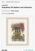 BORDUURPAKKET LANARTE FLOWER BALCONY, Ophalen of Verzenden, Nieuw, Handborduren, Borduurpakket