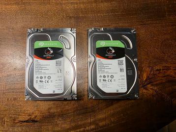 2 X 4TB Seagate ironwolf Nas/Sata/3,5/ZGAN  beschikbaar voor biedingen