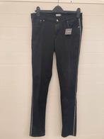 Nieuwe zwarte dames 5 pockef broek meg zilveren bies  mt 38, Maat 38/40 (M), Zwart, Nieuw, Ophalen of Verzenden