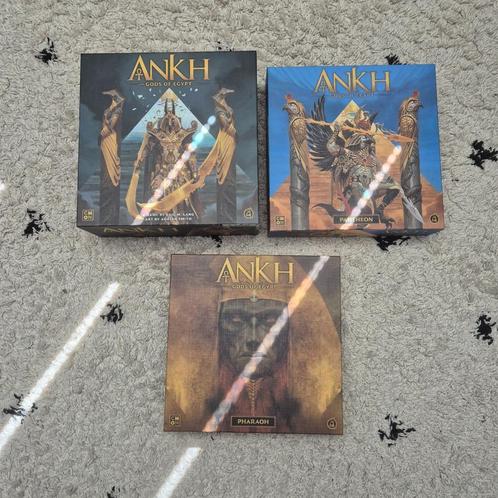 Ankh + expansions, Hobby en Vrije tijd, Gezelschapsspellen | Bordspellen, Zo goed als nieuw, Een of twee spelers, Drie of vier spelers