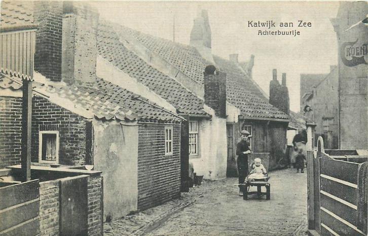 701107017 Katwijk aan Zee Achterbuurtje, Verzamelen, Ansichtkaarten | Nederland, Zuid-Holland, Voor 1920, Verzenden