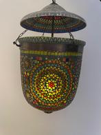 Mozaïek glaslamp hangend, Ophalen, Zo goed als nieuw, Glas, 50 tot 75 cm