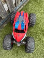 Mega Monstertruck spiderman, Hobby en Vrije tijd, Modelbouw | Radiografisch | Auto's, Gebruikt, Auto offroad, RTR (Ready to Run)