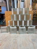 Glasblokken "lijnen" 22x gebruikt, Ophalen, Gebruikt, Materiaal