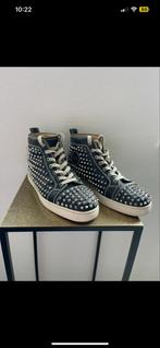 Christian Louboutin Flat Calf Spike Black Gympen, Ophalen of Verzenden, Gedragen, Zwart, Sneakers of Gympen