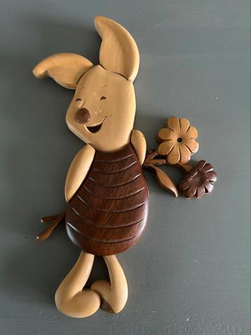 Houten handgemaakt Knorretje (winnie de pooh) beschikbaar voor biedingen