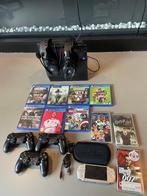 Playstation 4 + 8 games + 5 controllers, PSP + 4 games, Ophalen, Original, Met 3 controllers of meer, 500 GB
