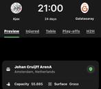 3 Ajax-Galatasaray tickets beschikbaar, Tickets en Kaartjes, Twee personen, Januari