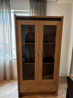 Vitrinekast licht eiken, Huis en Inrichting, Kasten | Vitrinekasten, Zo goed als nieuw, Minder dan 100 cm, 25 tot 50 cm, 50 tot 100 cm