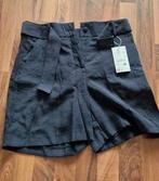 C&a korte broek met riem, Maat 38/40 (M), Kort, Blauw, Nieuw