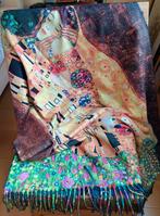 NIEUWE grote sjaal omslagdoek met de kus van Gustav Klimt, Ophalen of Verzenden, Nieuw, Maat 46/48 (XL) of groter, Sjaal