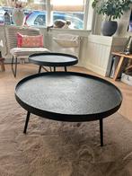 Industriele salontafel set, Huis en Inrichting, Ophalen, 50 tot 100 cm, Rond, Zo goed als nieuw