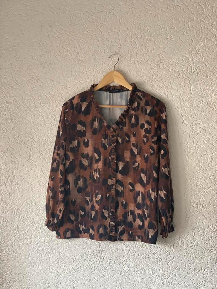 Top Pescara (M), Kleding | Dames, Blouses en Tunieken, Zo goed als nieuw, Maat 38/40 (M), Bruin, Ophalen of Verzenden