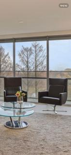 2x COR ITO design draaifauteuils – zwart leder & chroom, Huis en Inrichting, Fauteuils, Ophalen, Tijdloze charme, gevoel van luxe en extreem comfortabel