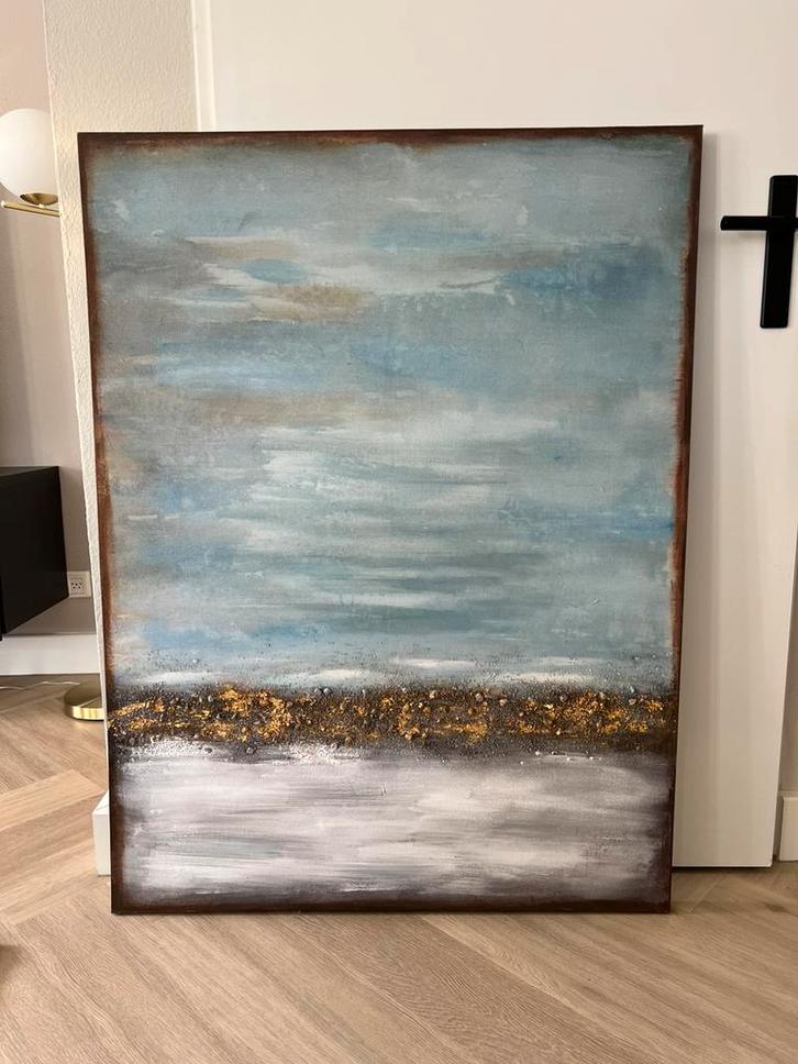 Kare Design Schildrij Abstract Horizon 90 x 120cm, Antiek en Kunst, Kunst | Schilderijen | Abstract, Ophalen