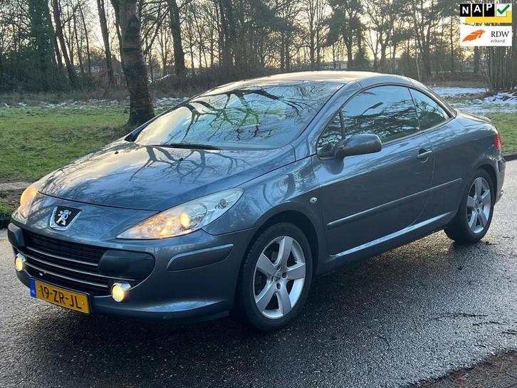 Peugeot 307 CC 2.0-16V Palm Beach LEER NAVI 2008 ORG NED, Auto's, Peugeot, Bedrijf, Te koop, Airbags, Airconditioning, Alarm, Centrale vergrendeling