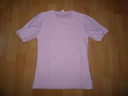 Lichtroze t-shirt met broderie B.Nosy, maat 158/164 NIEUW!, Kinderen en Baby's, Kinderkleding | Maat 158, Nieuw, Meisje, Shirt of Longsleeve