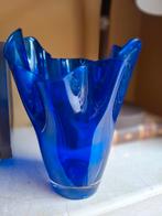 Blauwe Zakdoekvaas / Envelopvaas, Antiek en Kunst, Ophalen of Verzenden