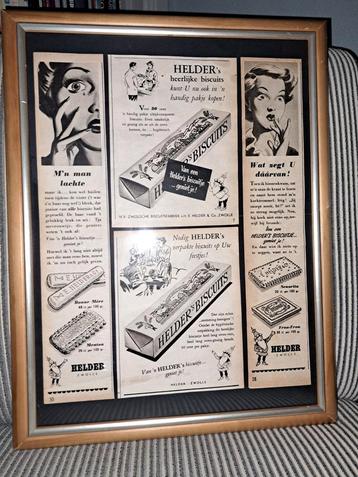 Helder biscuit reclame beschikbaar voor biedingen