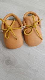 Nep leren bruine baby slofjes/schoentjes 0-6M, Kinderen en Baby's, Babykleding | Schoentjes en Sokjes, Schoentjes, Ophalen of Verzenden