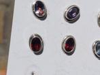 Vanoli 925 zilveren oorbellen /oorknopjes met granaat, Sieraden, Tassen en Uiterlijk, Oorbellen, Daiva1973@hotmail.com, Vanoli