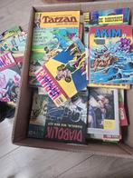 2 Dozen vol strips: Diabolik,Tarzan, Lasso, Pep,Vigor, Akim, Gelezen, Diverse, Ophalen of Verzenden, Meerdere stripboeken