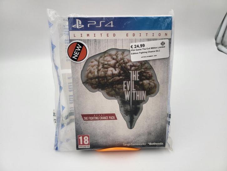 PS4 Game:The Evil Within Limited Edition Fighting Chance DLC, Spelcomputers en Games, Games | Sony PlayStation 4, Zo goed als nieuw