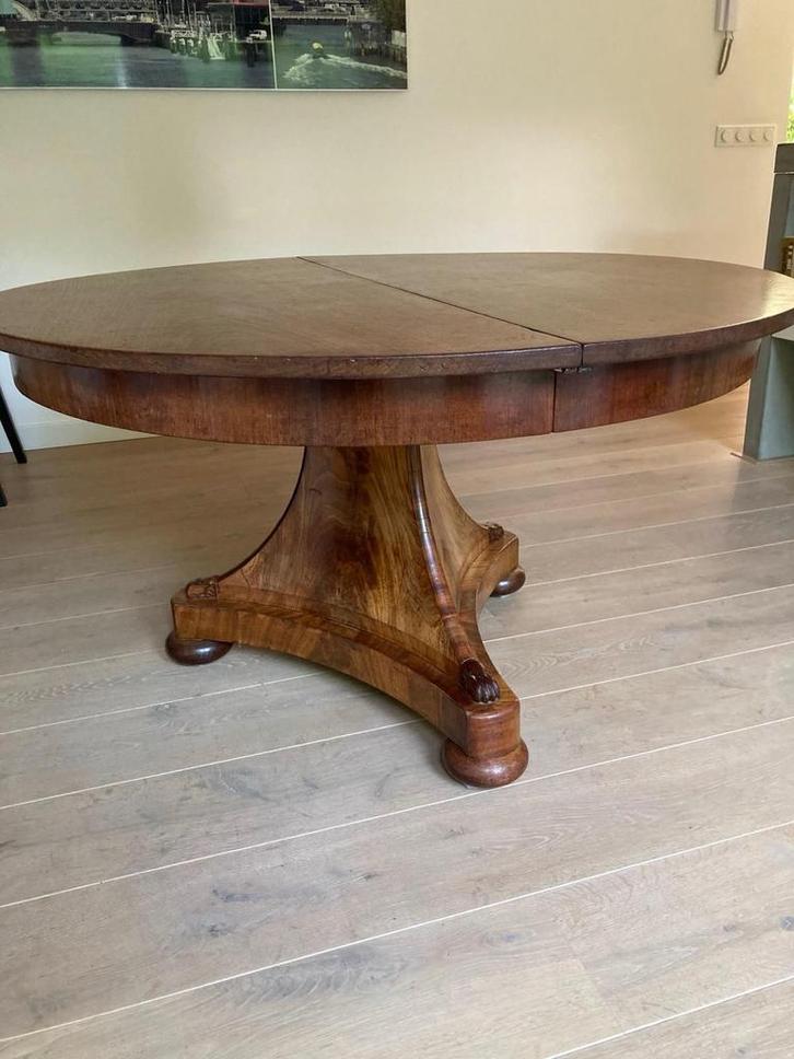 Antieke Uitschuifbare Eettafel, Antiek en Kunst, Antiek | Meubels | Tafels, Ophalen