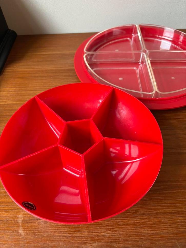 Vintage Emsa serveerschaal / hapjesschaal, Antiek en Kunst, Antiek | Keukenbenodigdheden, Ophalen of Verzenden