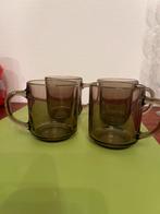 4 Arcoroc France rookglas mokken, Huis en Inrichting, Keuken | Servies, Glas of Glazen, Gebruikt, Ophalen of Verzenden, Glas