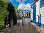 Smeedijzeren tuinpoort dubbele draaipoort, Tuin en Terras, Tuinhekken en Hekwerk, Ophalen, Gebruikt, IJzer, Sierhekwerk