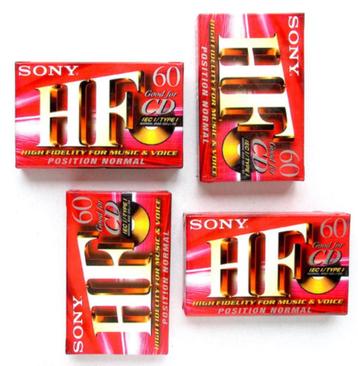 Nieuwe Cassettebandjes Onbespeeld SONY 60 min Per stuk €4.50 beschikbaar voor biedingen