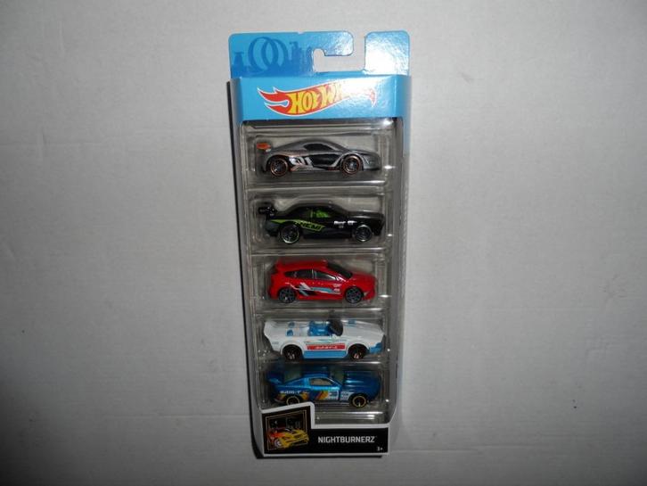 Hot Wheels 5 Pack - Nightburnerz (2020) 1:64 B2, Hobby en Vrije tijd, Modelauto's | Overige schalen, Nieuw, Auto, Ophalen of Verzenden